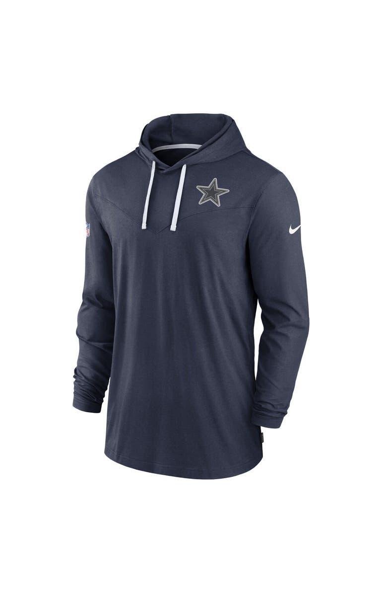 Nike Men's Nike Navy Dallas Cowboys Sideline Pop Performance Pullover Long Sleeve Hoodie T-Shirt, Alternate, color,