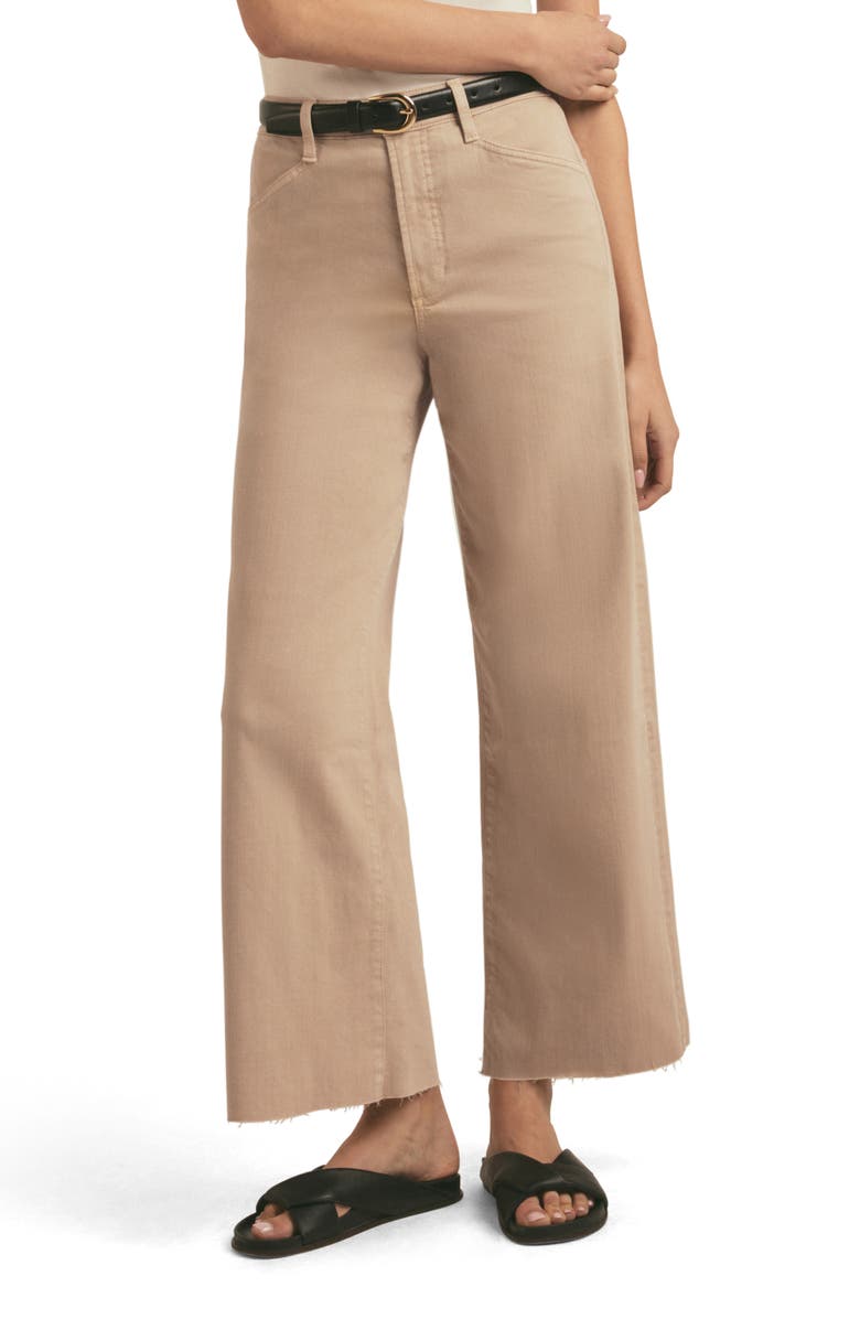Favorite Daughter The Mischa Raw Hem Superhigh Waist Wide Leg Jeans, Main, color, 