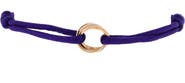 Pre-Owned Cartier Trinity On Cord Bracelet Silk Cord with 18K Tricolor Gold