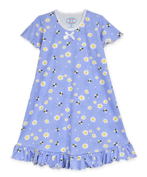 Short Sleeve Ruffle Nightgown (Toddler, Little Kid & Big Kid)