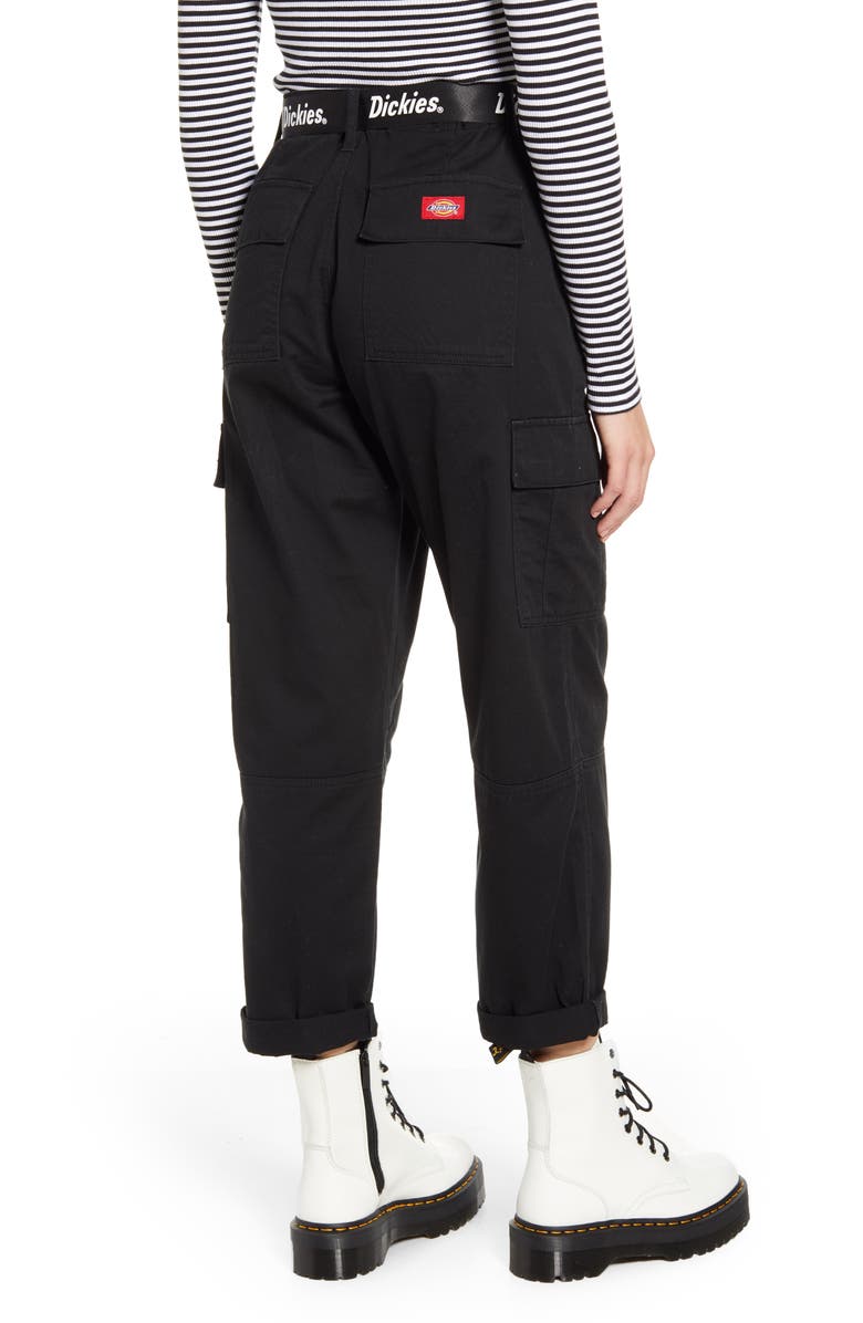 Dickies Belted Crop Utility Cargo Pants, Alternate, color, 