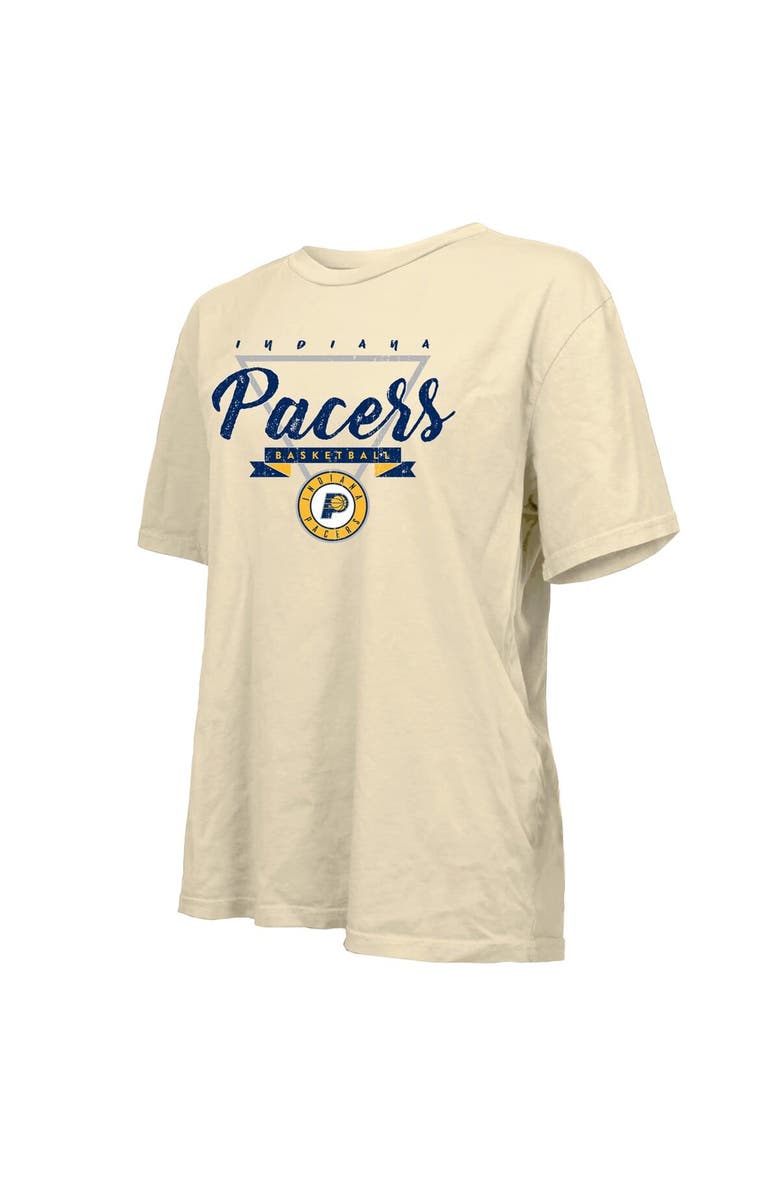 Majestic Threads Women's Majestic Threads  Cream Indiana Pacers Oversized T-Shirt, Alternate, color, Cream