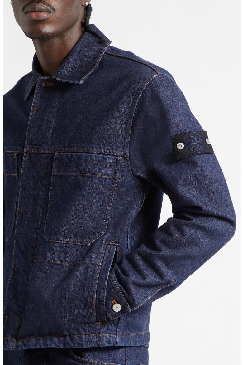 Denim Coach's Jacket, Alternate, color, BLUE RINSE