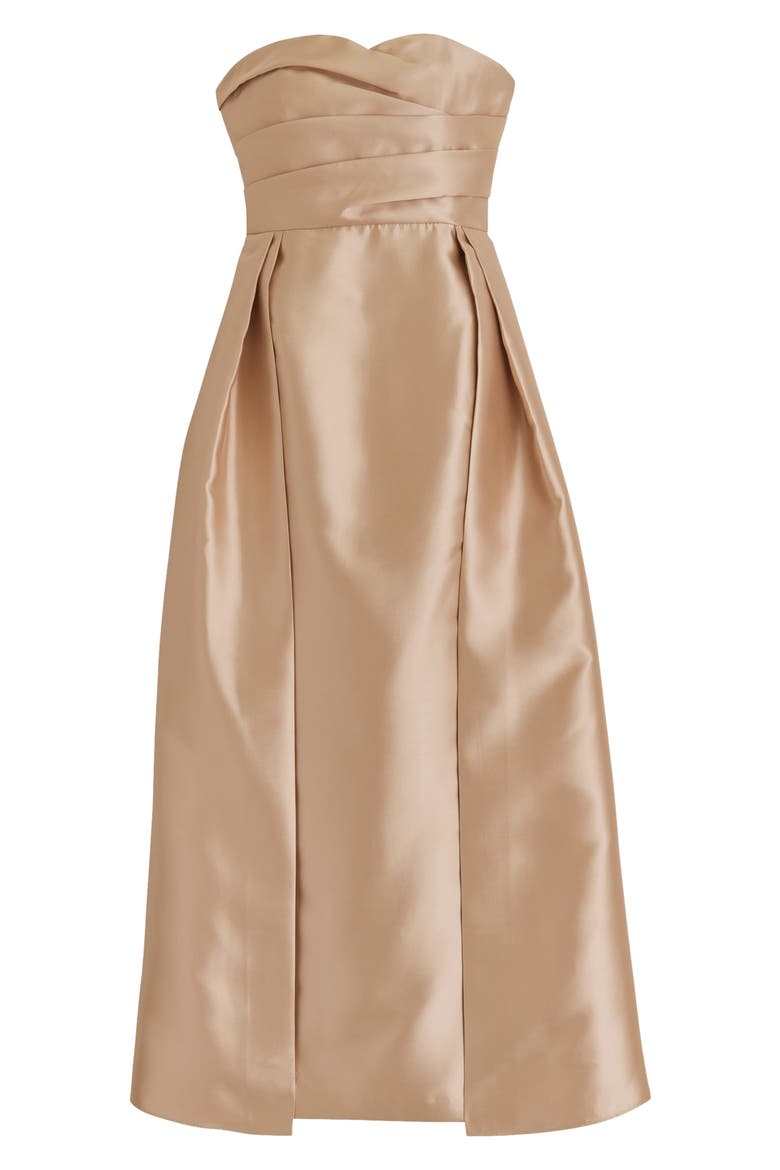 Strapless Gown, Alternate, color, GOLD