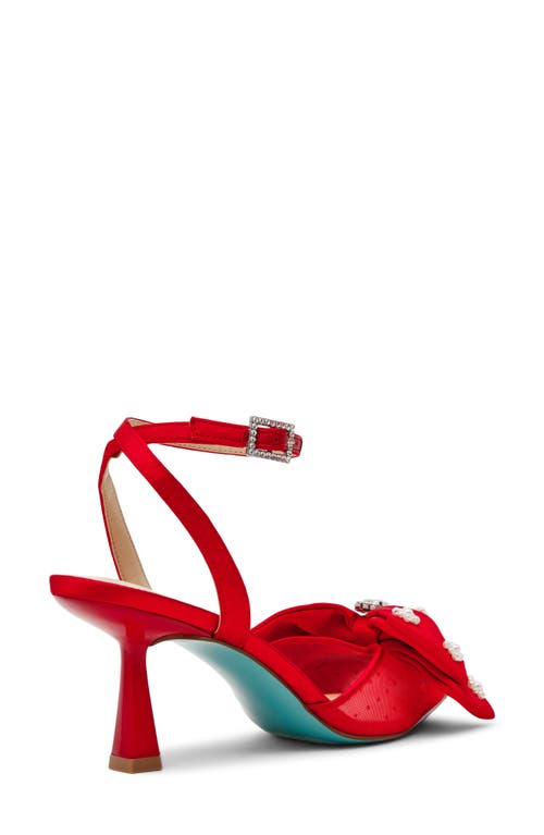 Betsey Johnson Mark Ankle Strap Mesh Pump In Multi