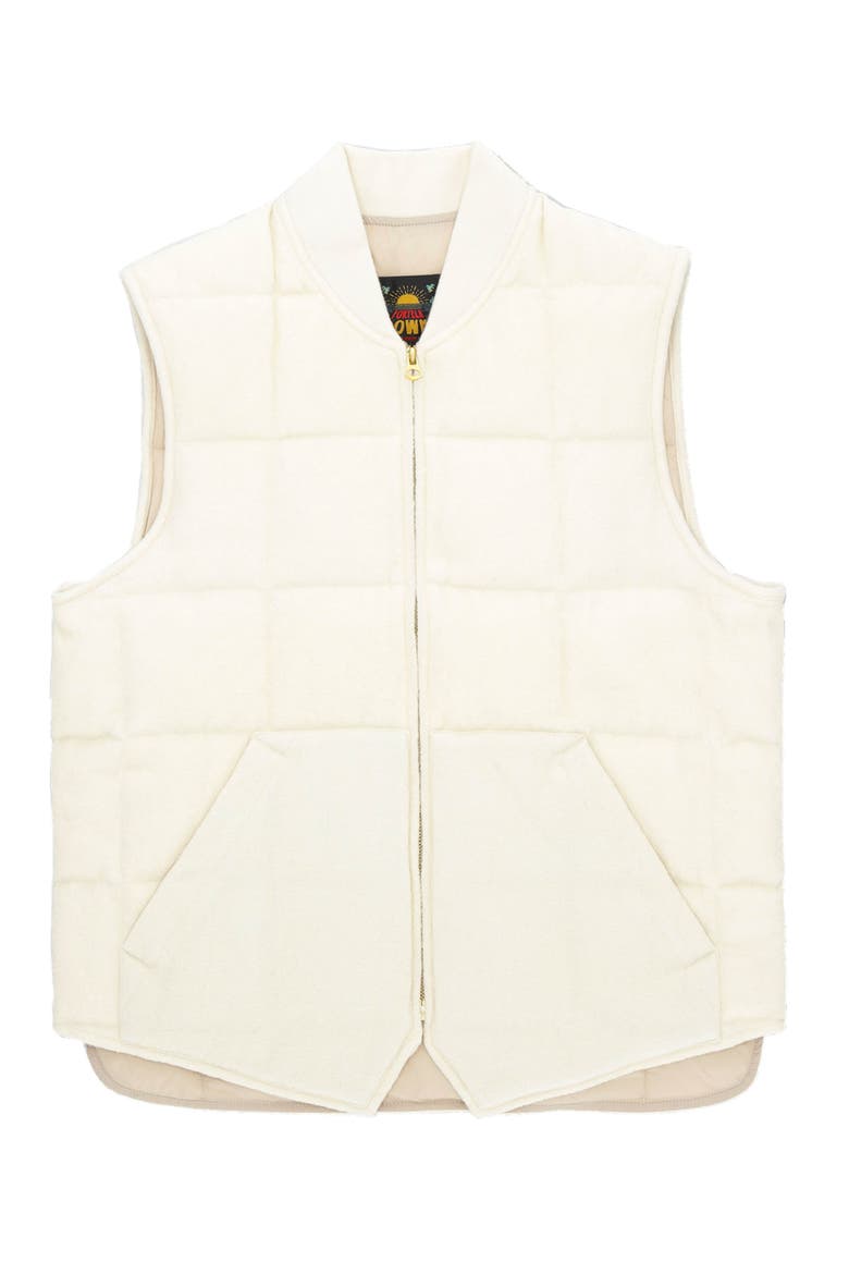 Wool Vest Jacket, Main, color, White