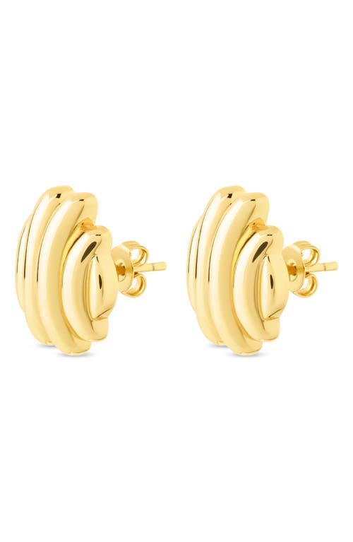 Sterling Forever Rudy Textured Stud Earrings