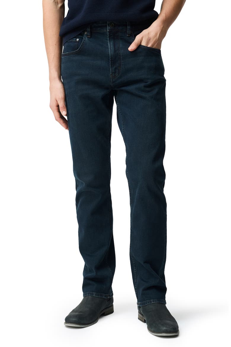 Linden Straight Leg Jeans, Main, color, BLUE BLACK