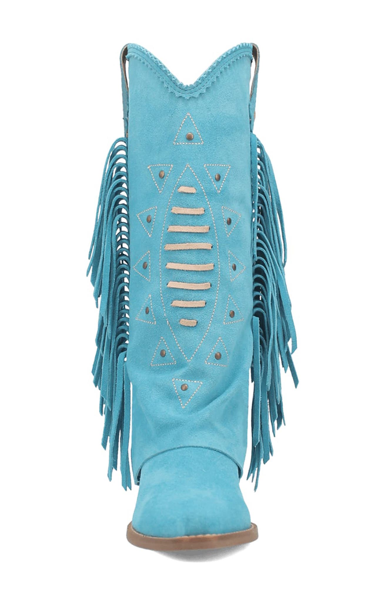 Dingo Spirit Trail Knee High Western Boot, Alternate, color, Blue