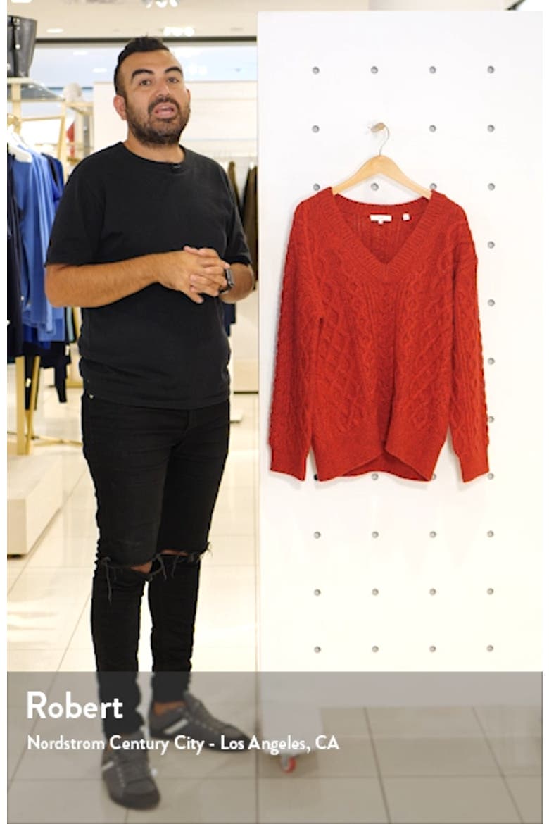 Cable Merino Wool & Cashmere Blend Sweater video