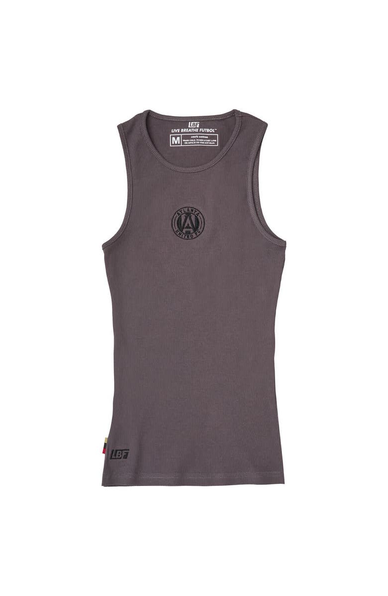 Live Breathe Futbol Women's Live Breathe Futbol  Gray Atlanta United FC HERo Collection Tank Top, Alternate, color, Gray