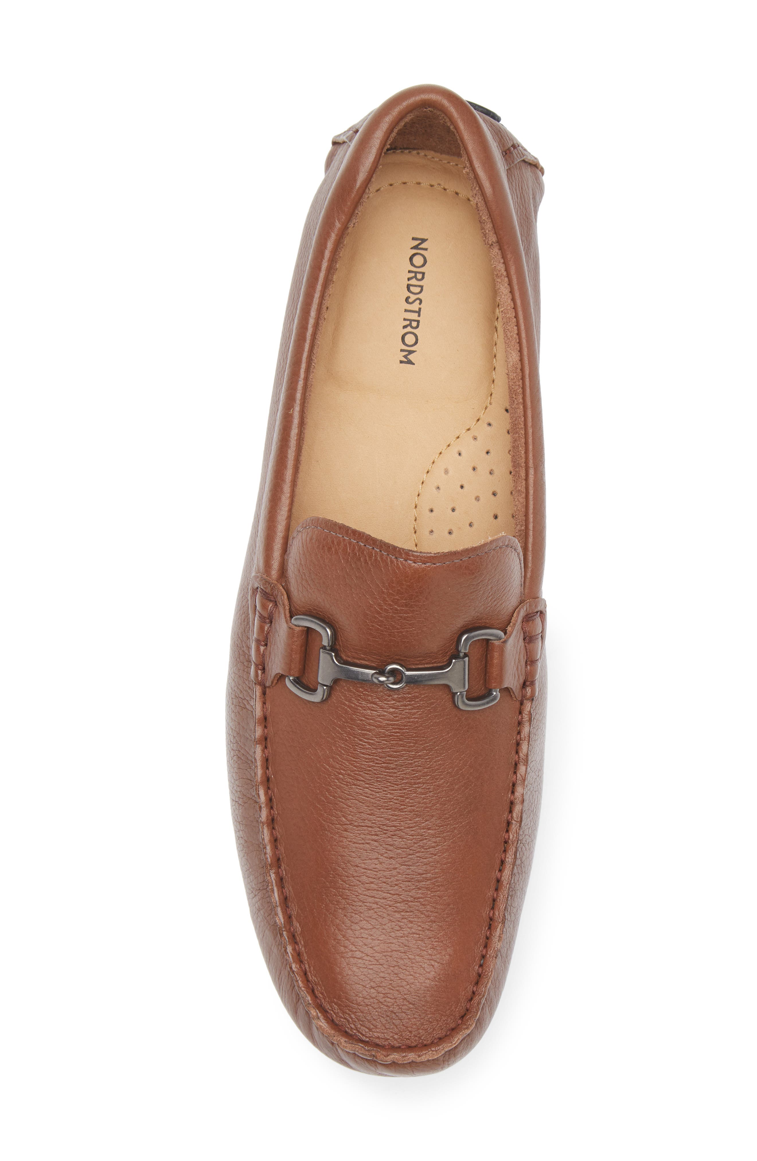 Camden Bit Driving Loafer (Nordstrom Exclusive), Alternate, color, BROWN LEATHER