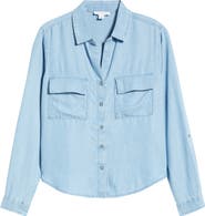 beachlunchlounge Fiorella Long Sleeve Button-Up Shirt
