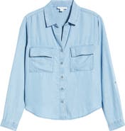 beachlunchlounge Fiorella Long Sleeve Button-Up Shirt