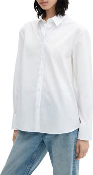 MANGO Oversize Cotton Button-Up Shirt