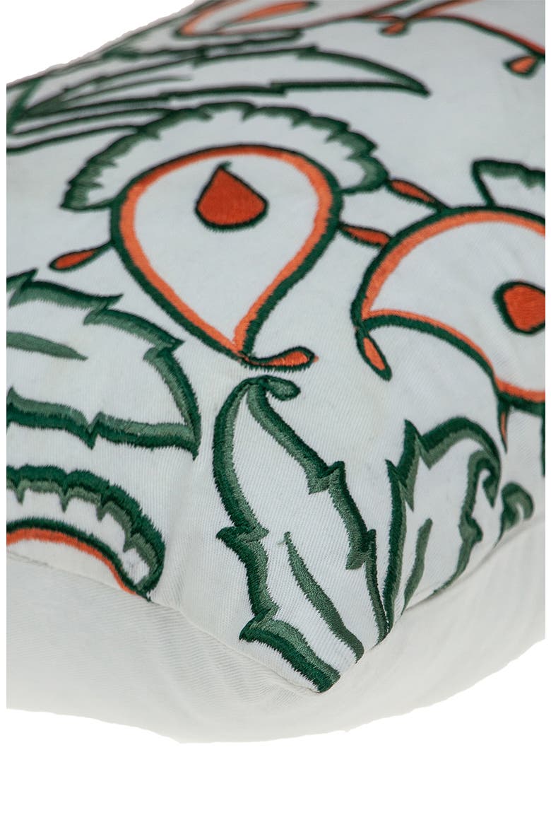 Celeste Embroidered Throw Pillow, Alternate, color, WHITE