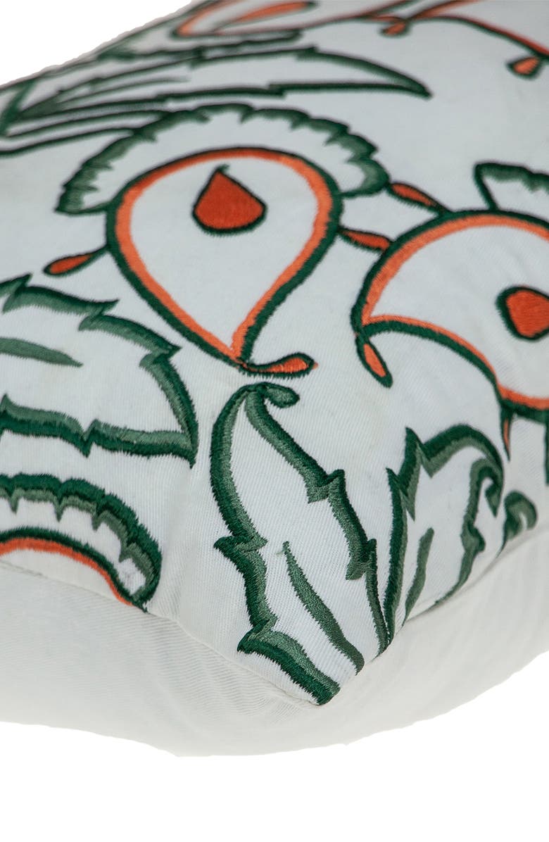 PARKLAND COLLECTION Celeste Embroidered Throw Pillow, Alternate, color, White