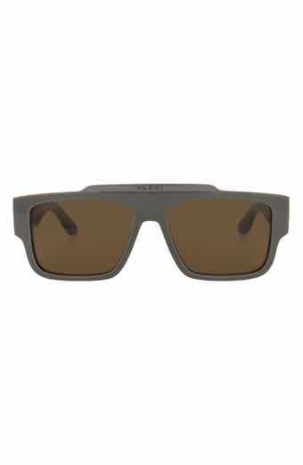 56mm Rectangle Sunglasses