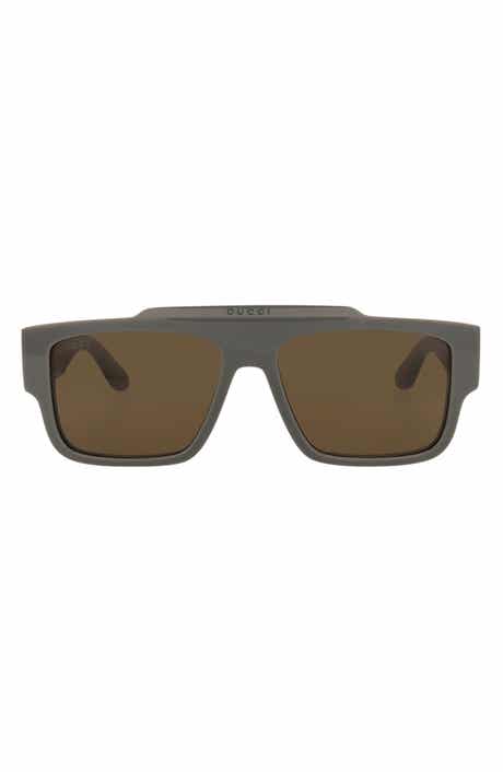 56mm Rectangle Sunglasses