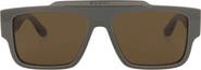 Gucci 56mm Rectangle Sunglasses