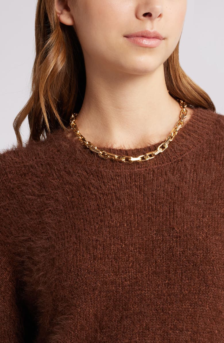 Open Edit Boyfriend Sweater, Alternate, color, Brown Soil