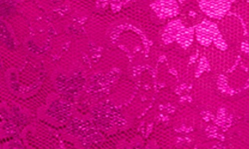 Shop Marina Lace Gown In Fuchsia