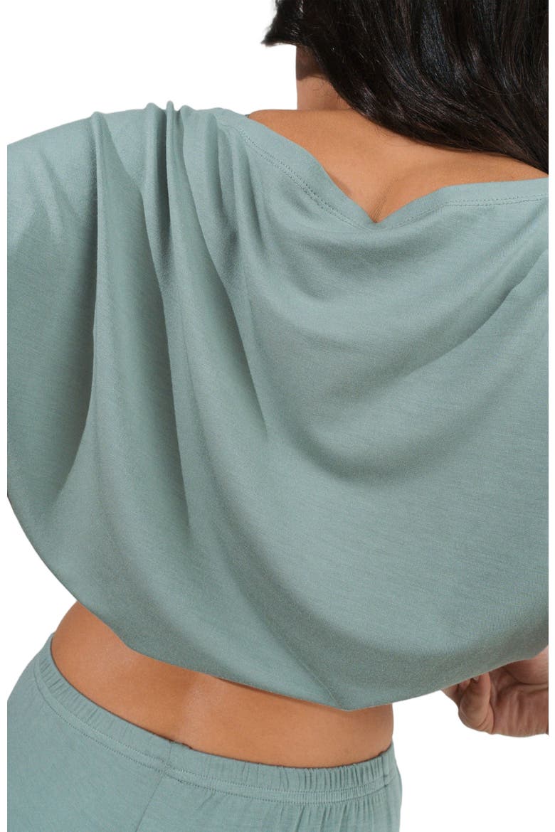 Vital Off Shoulder Tee, Alternate, color, Thyme