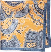 Nordstrom Paisley Silk Pocket Square