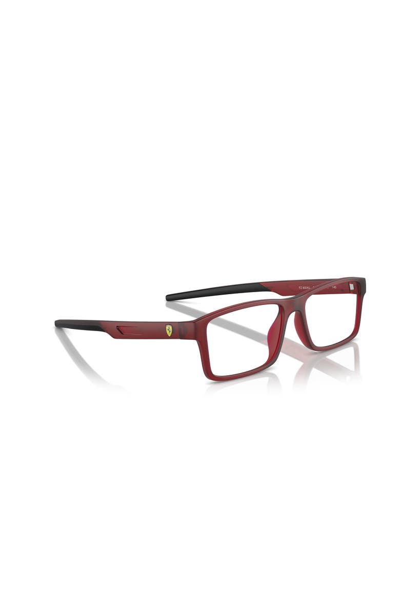 Scuderia Ferrari 57mm Rectangle optical glasses, Alternate, color, Red