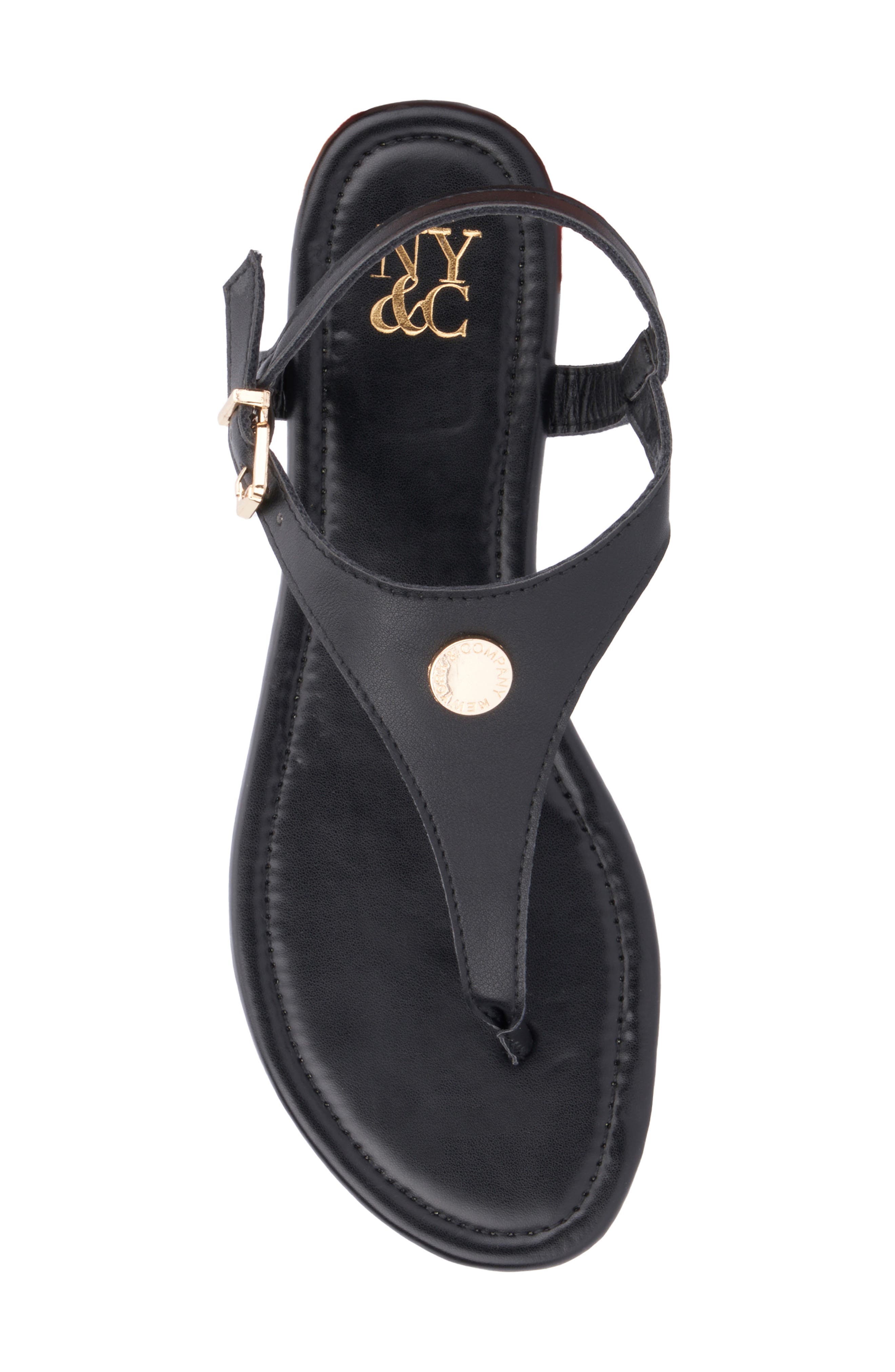 NEW YORK AND COMPANY Nari T-Strap Sandal, Alternate, color, 