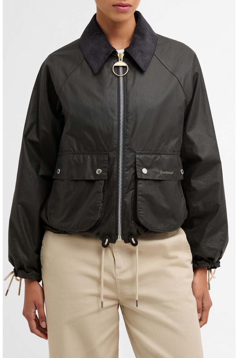 Marron Waxed Cotton Jacket, Main, color, GREY/ DRESS