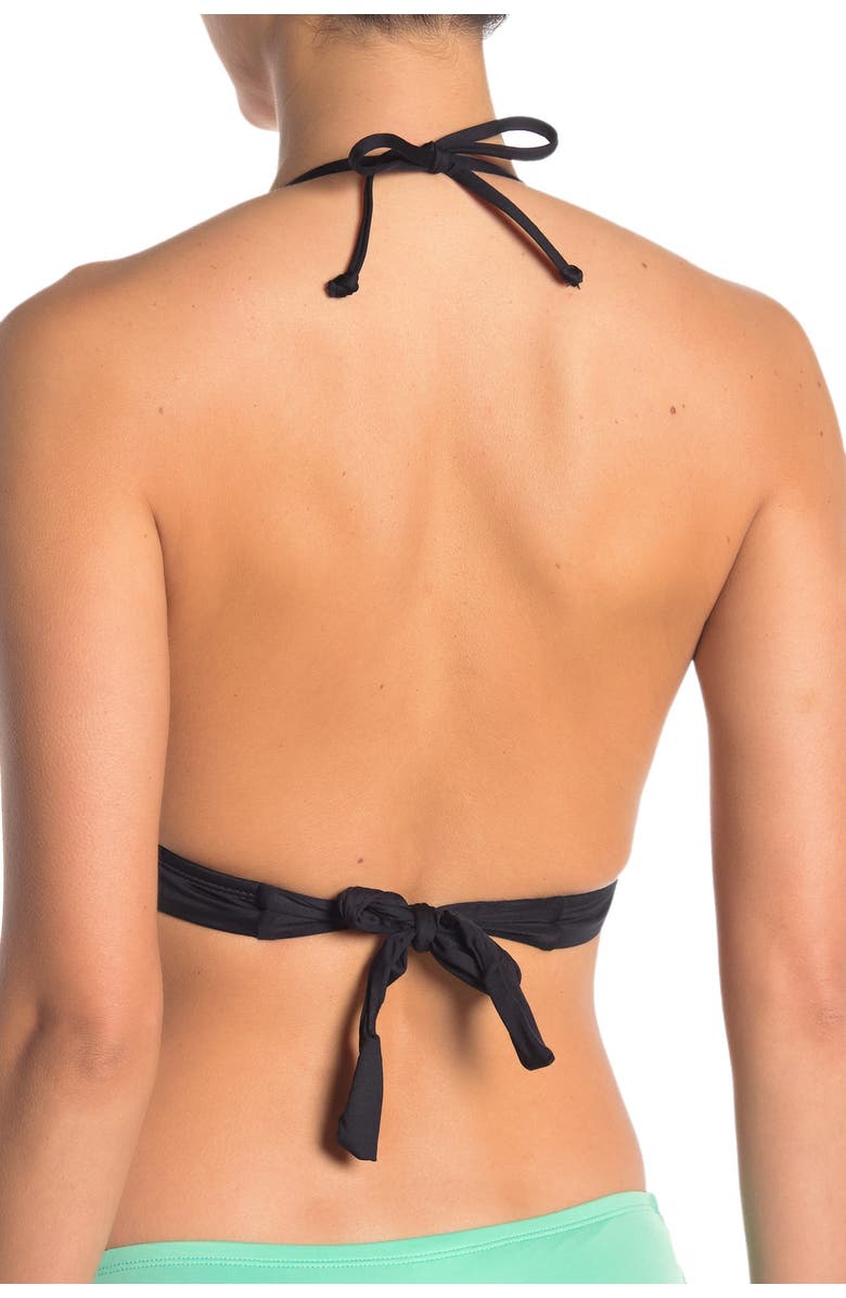 MOSSIMO Splash Lace-Up Halter Bikini Top, Alternate, color,