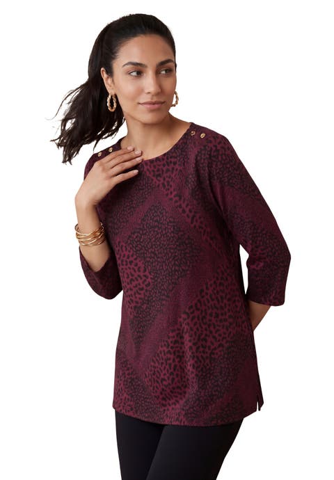 Stretch Cotton Boatneck Tunic