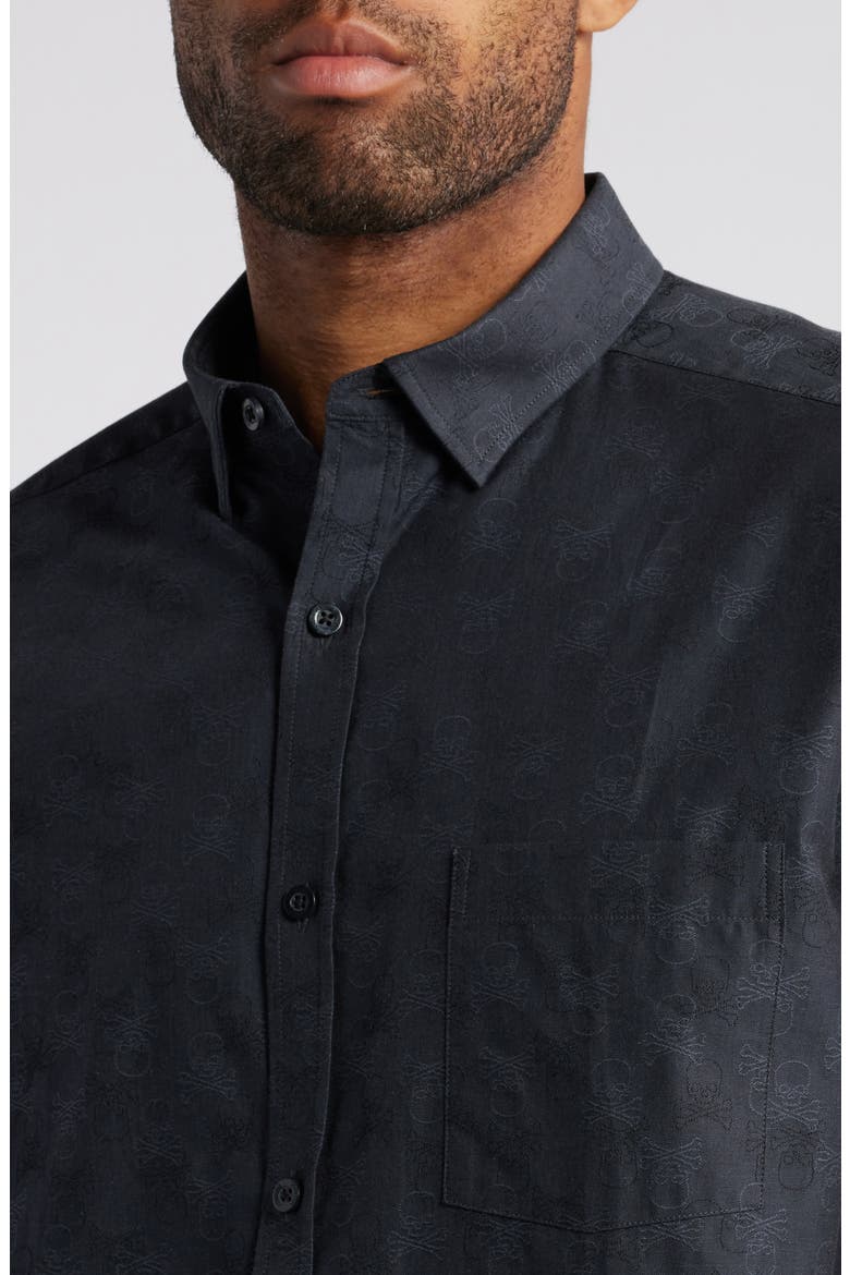 mens skull dress shirt Eight-X | Designer Shirts If in doubt Men's Tobias Tencel Shirt in