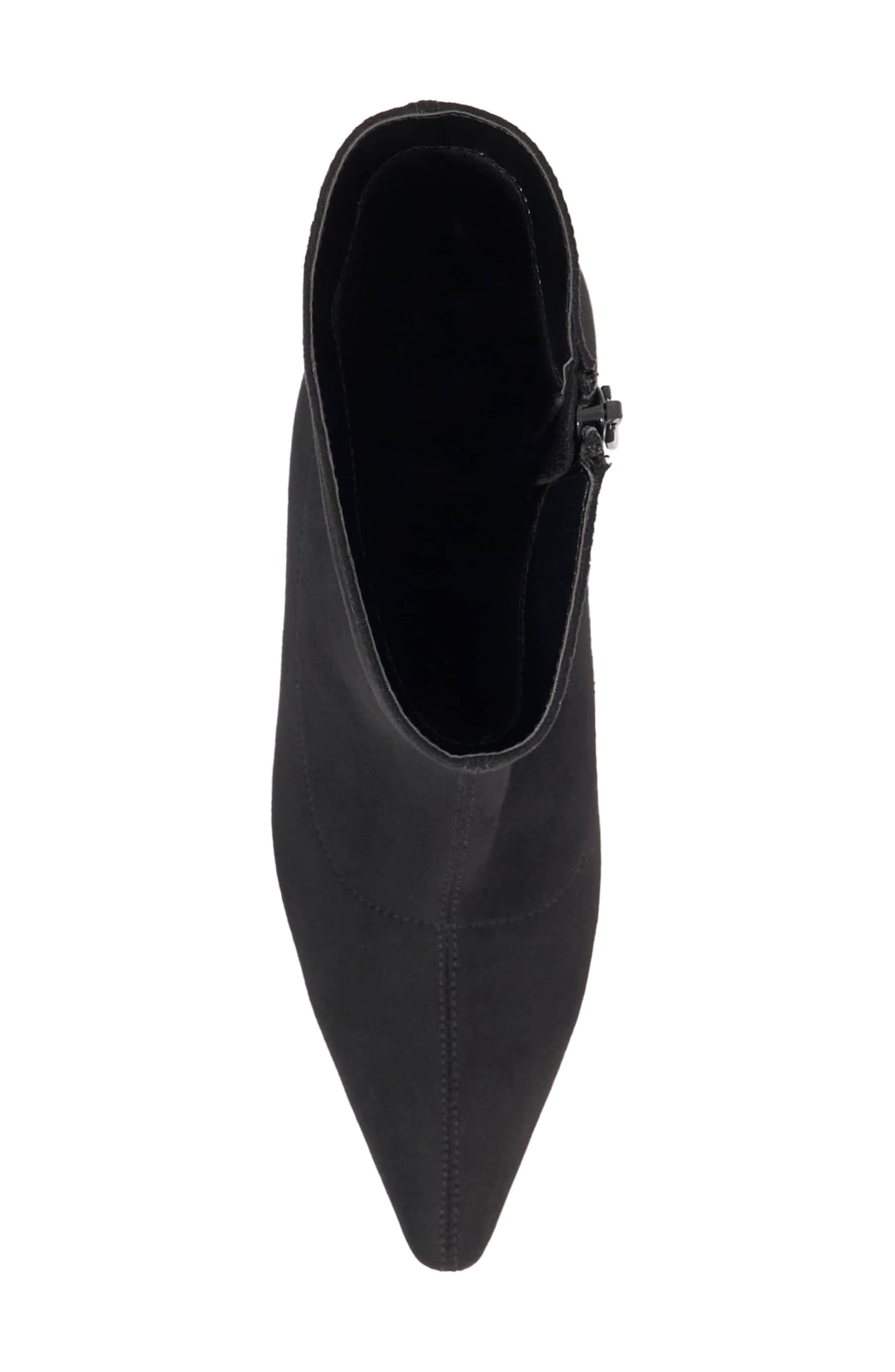 Dune London Oliya Pointed Toe Bootie, Alternate, color, Black