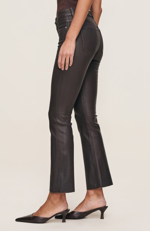 Dl1961 Bridget Instasculpt Coated Raw Hem Ankle Bootcut Jeans In Gray