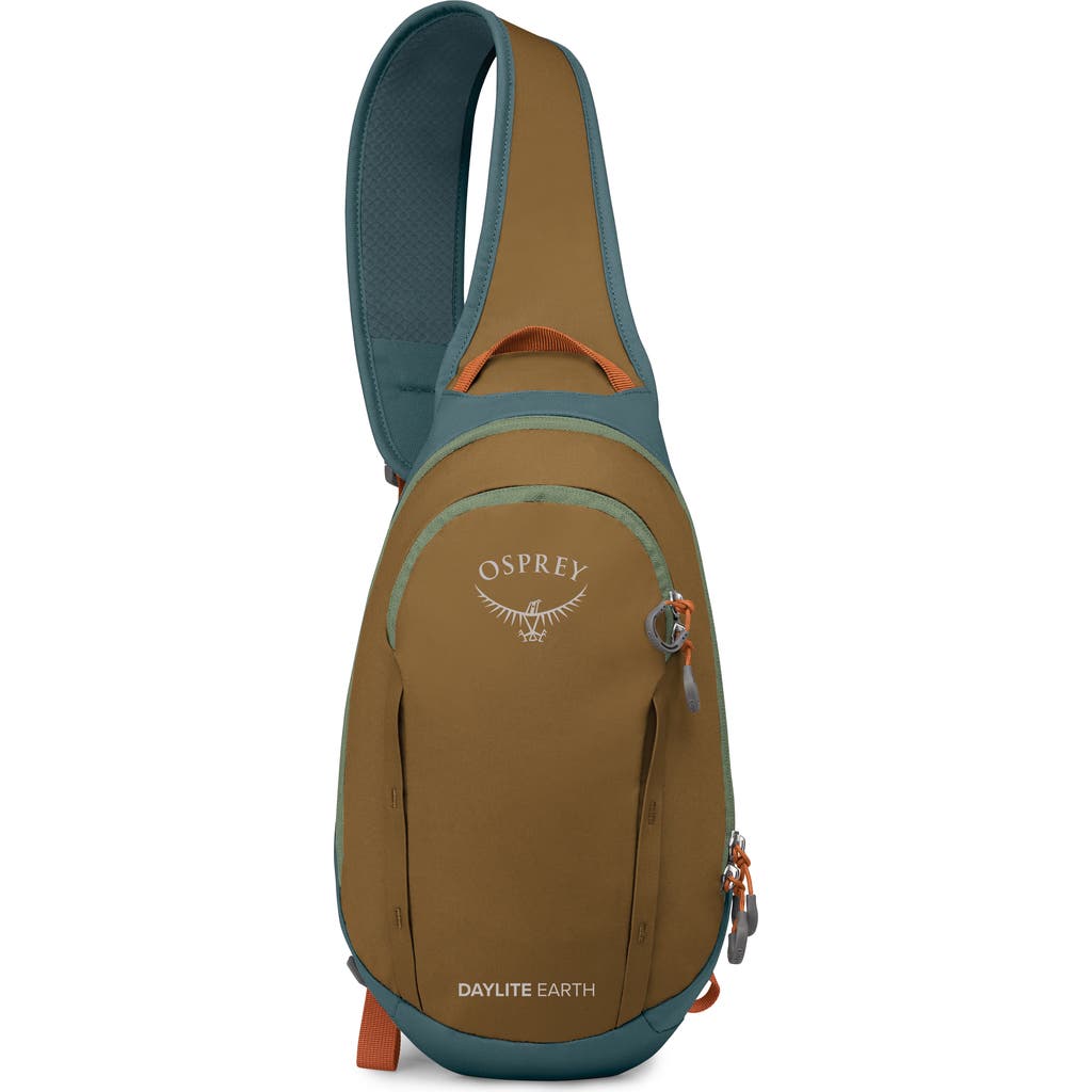 Shop Osprey Daylite Earth 5-liter Slingpack In Histosol Brown/cascade Blue