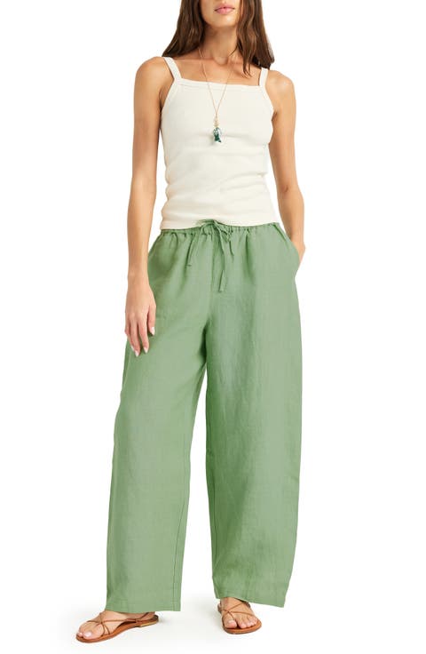 Parker Wide Leg Linen Pants