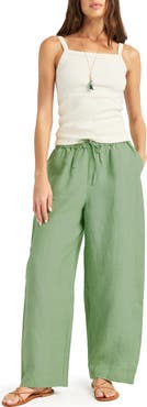 Vitamin A® Parker Wide Leg Linen Pants