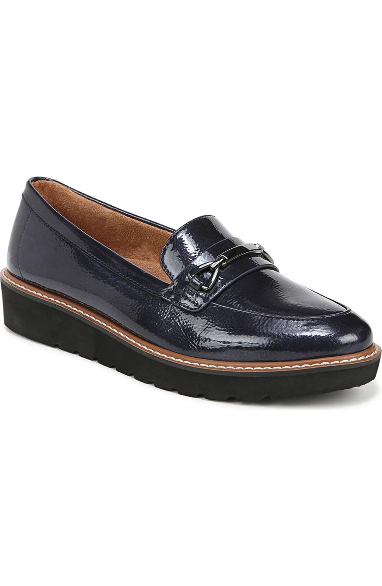 Naturalizer Elin Slip-On Loafer, Main, color, Midnight Blue Faux Leather