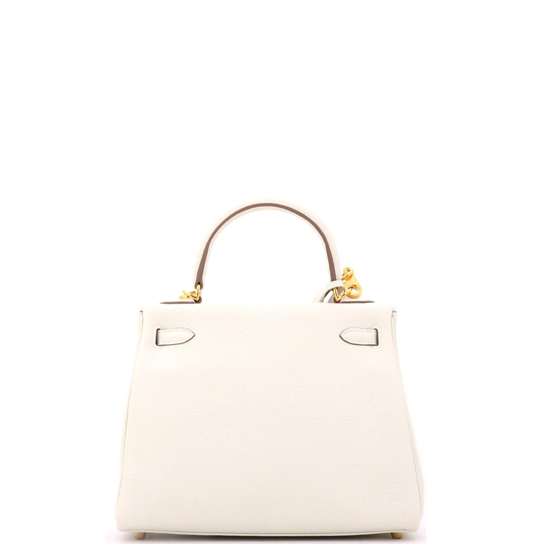 Pre-Owned Hermes Kelly Handbag Light Togo with Gold Hardware 25, Alternate, color, Mushroom