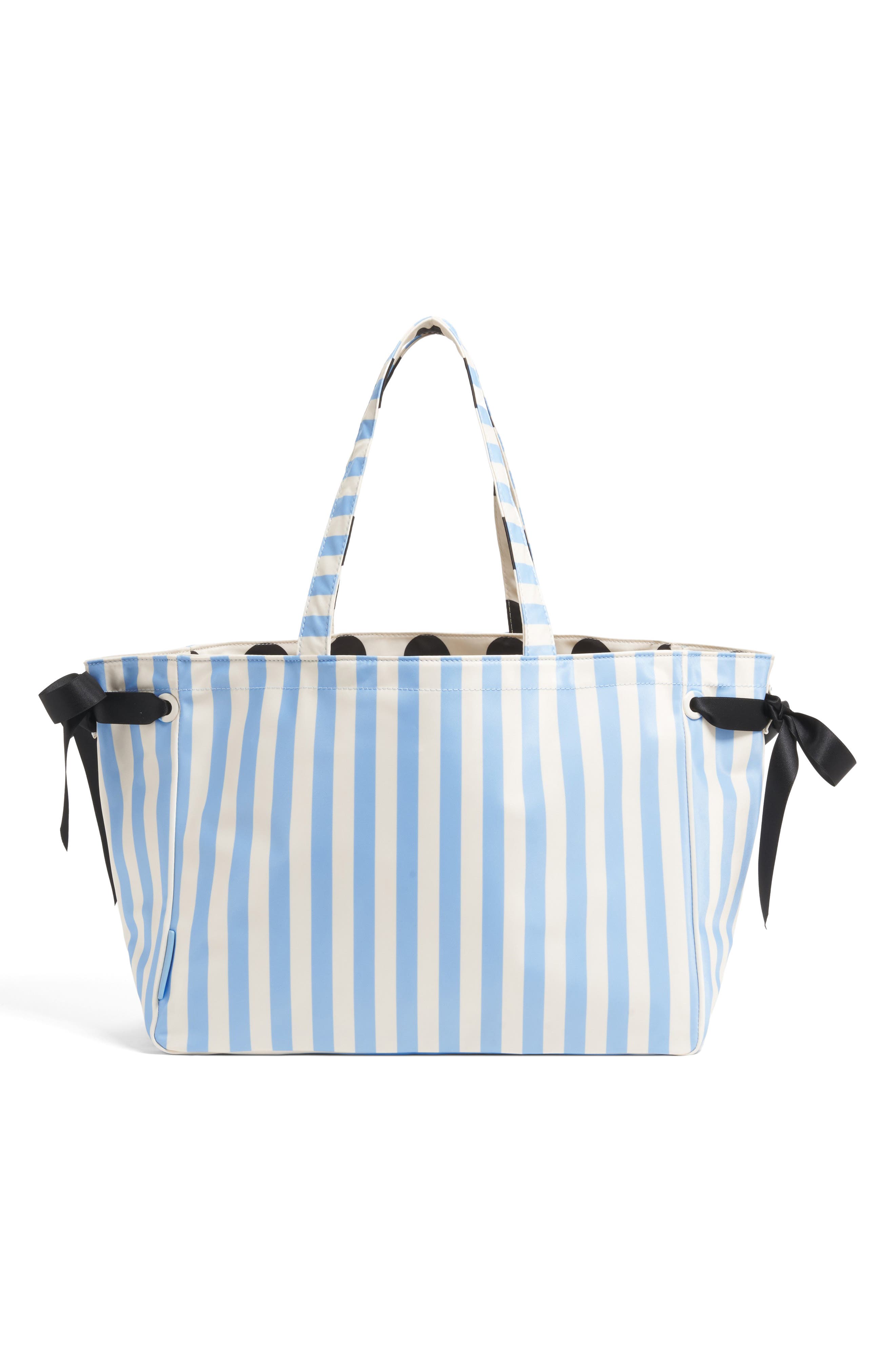 Stoney Clover Lane Medium Everything Reversible Tote, Main, color, Periwinkle Stripes