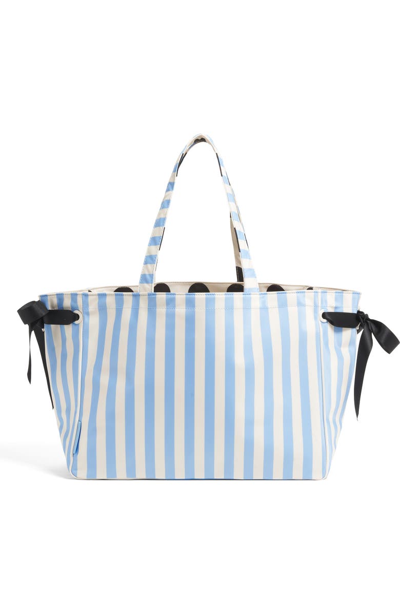 Stoney Clover Lane Medium Everything Reversible Tote, Main, color, Periwinkle Stripes