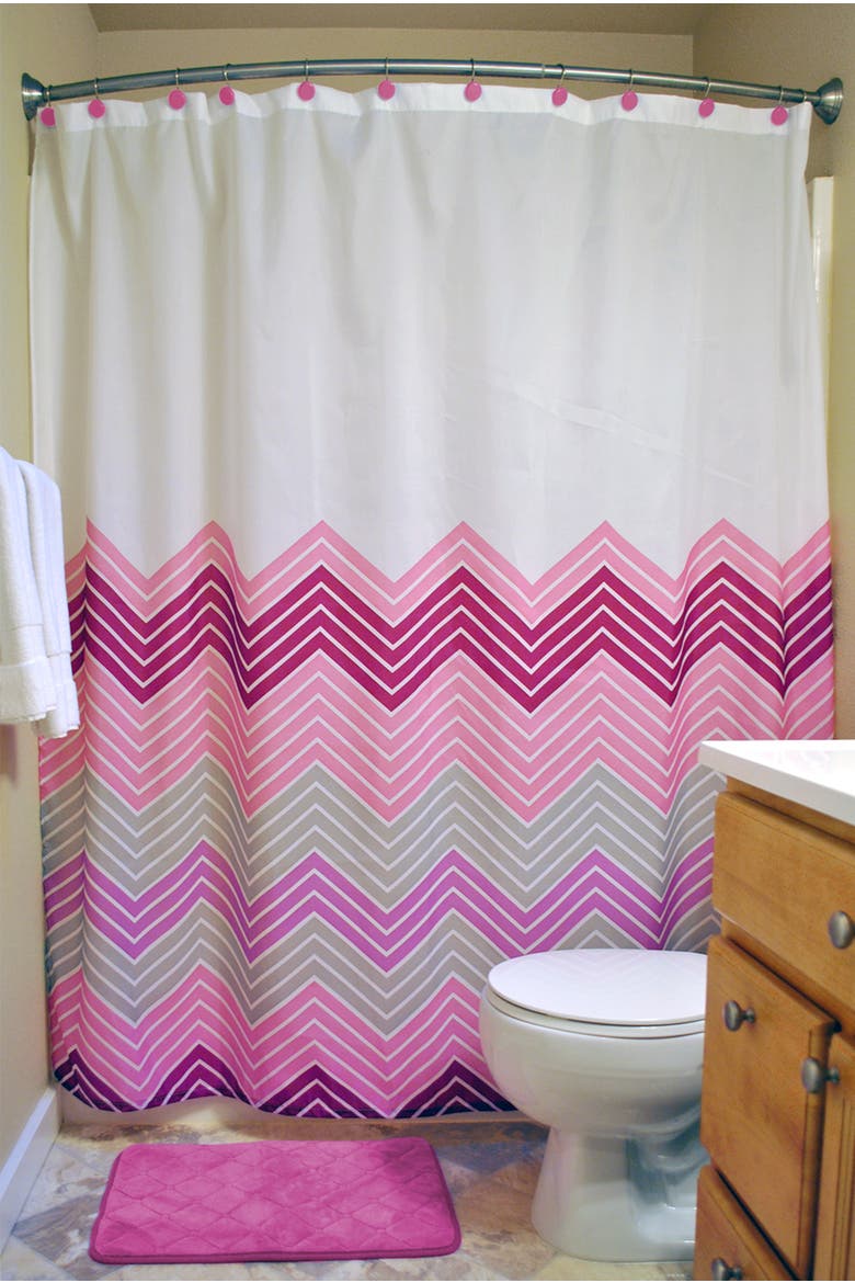 Chevron Assorted Bath Set 14 Piece, Alternate, color, Pink