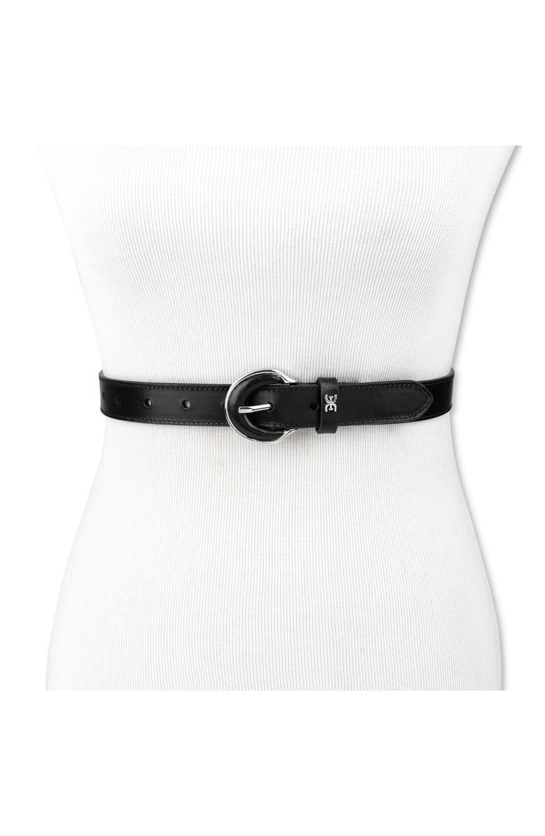 Sam Edelman Leather Inlay Belt, Alternate, color, Black