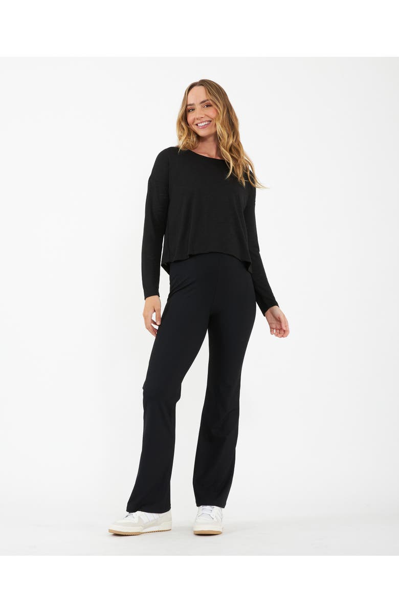 Ripe Maternity Jazmin Long Sleeve Nursing Top Black, Alternate, color, Black