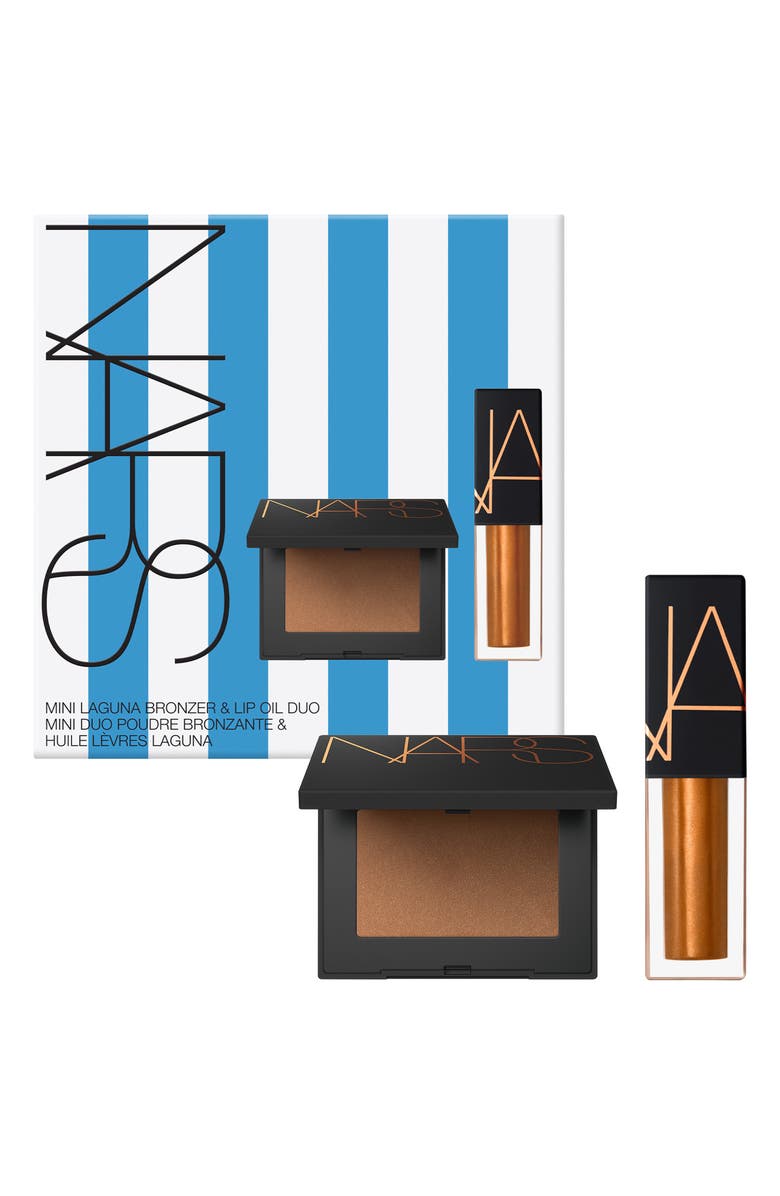 NARS Mini Laguna Bronzer & Lip Oil Set, Main, color, Laguna
