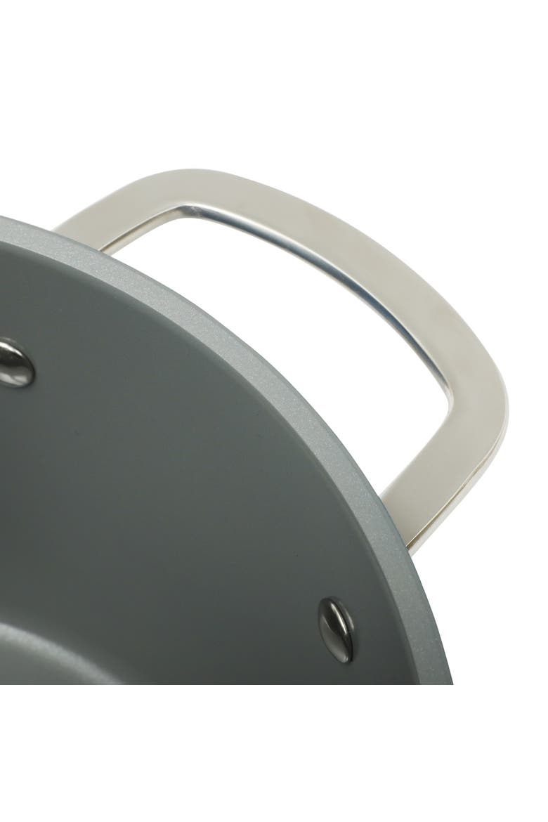 Cool Commune Hard-Anodized Ceramic Nonstick Forged Aluminum Cookware Set with Glass Lids, Alternate, color, Black