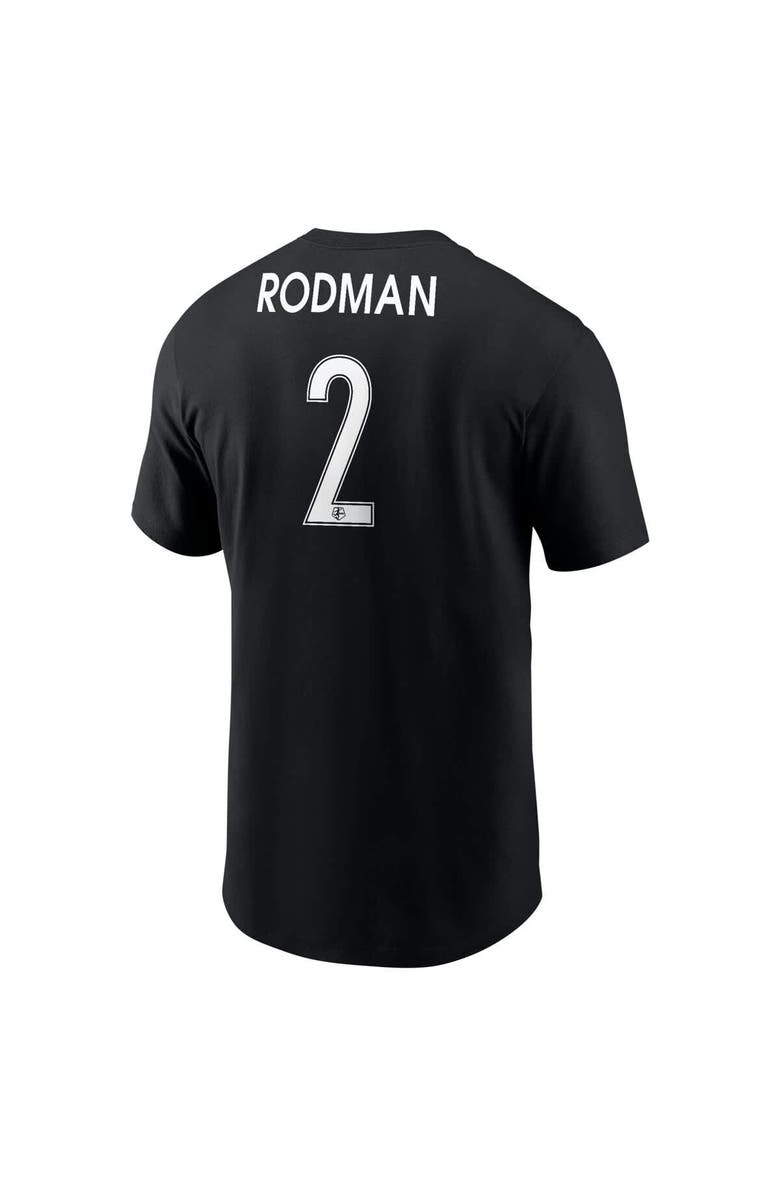 Nike Men's Nike Trinity Rodman Black Washington Spirit Core Crew Neck T-Shirt, Alternate, color, 