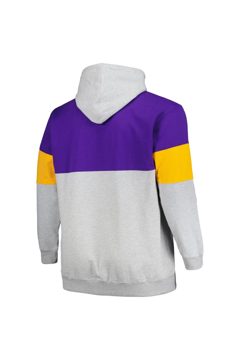Men's Fanatics Branded Purple/Gold Los Angeles Lakers Big & Tall Pullover Hoodie, Alternate, color, Purple